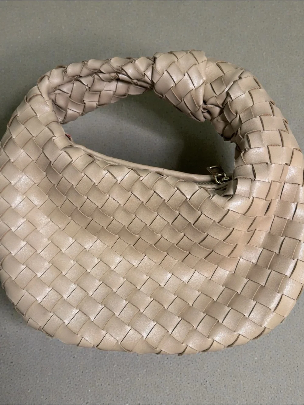Urban Expressions Neutral Woven Hobo Bag - Beige